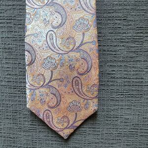CAPE COD Neckwear Men's  Tie Paisley Pattern with Multicolor Accents